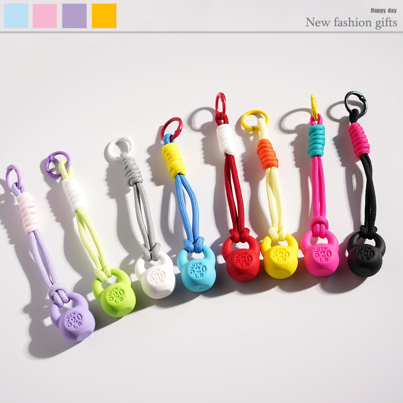 Kettlebell - New Kettlebell Pendant Fitness Series Keychains