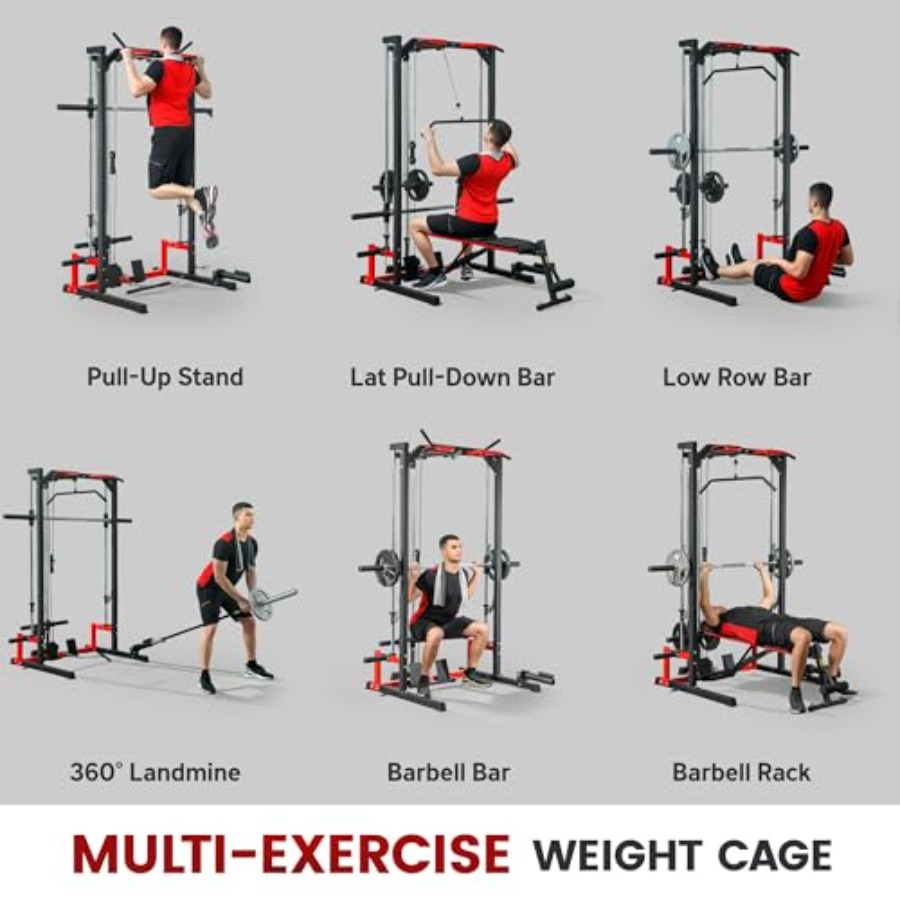 Power Cage Smith Machine Multi - đánh giá và giá Pull Up Bar
