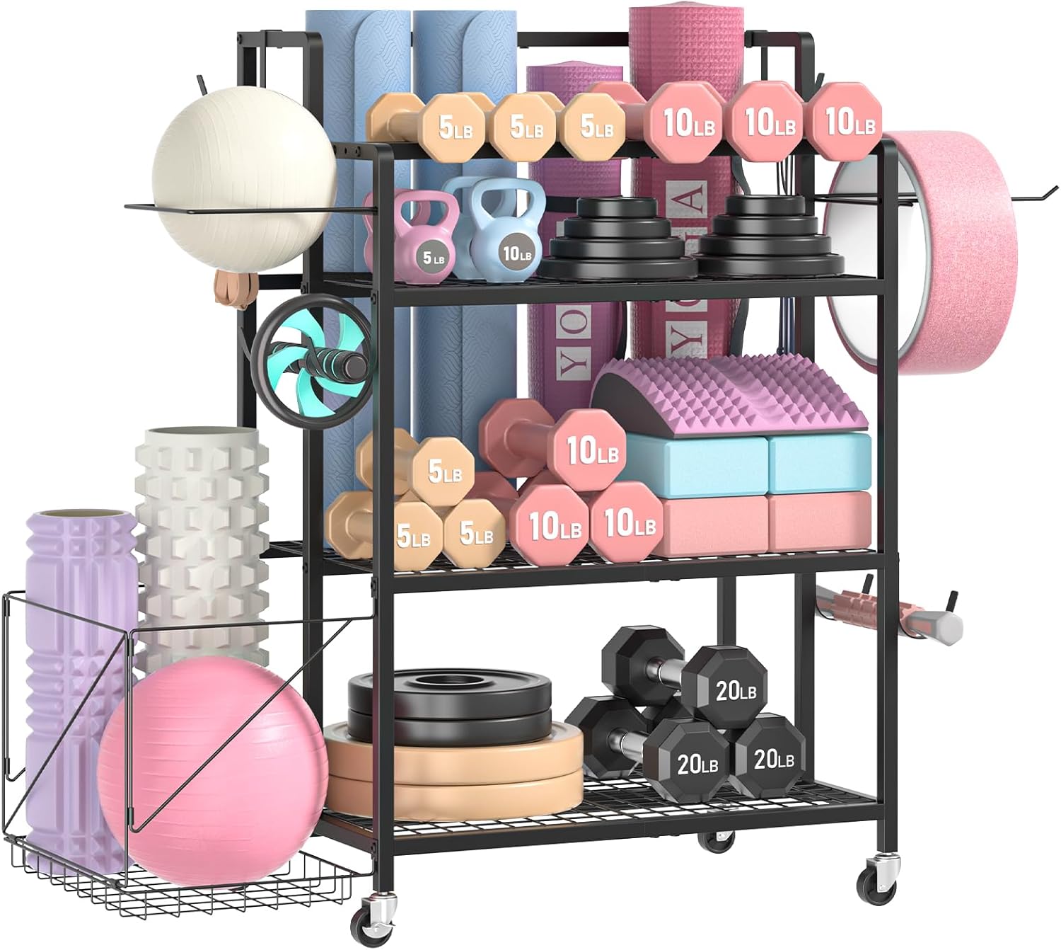 Home Gym Storage, No Material  - đánh giá và giá Kettlebell