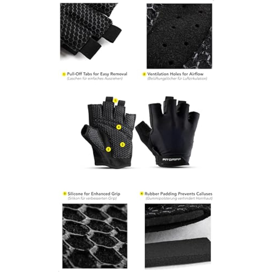® Workout Gloves Padded for Me - đánh giá và giá Weightlifting Gloves