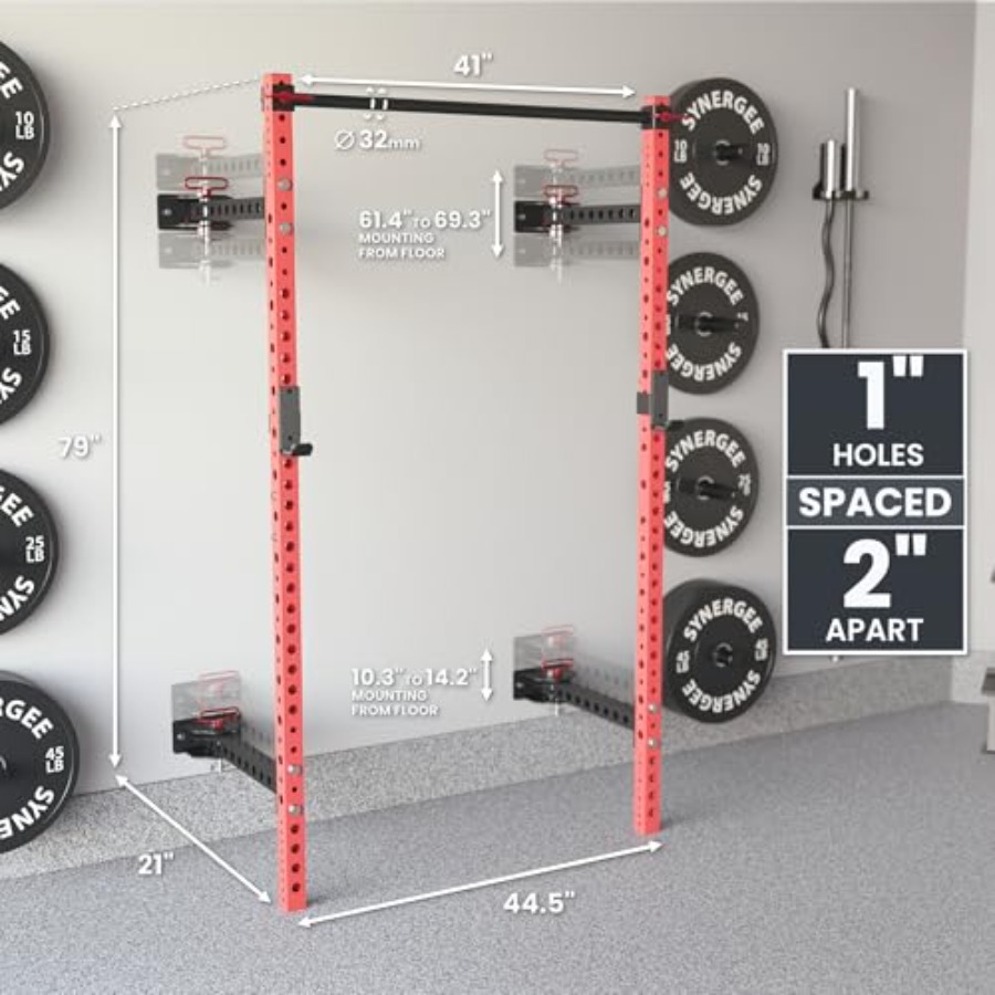 2200 Series Folding Squat Rack - đánh giá và giá Pull Up Bar