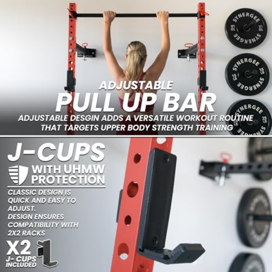 2200 Series Folding Squat Rack - đánh giá và giá Pull Up Bar