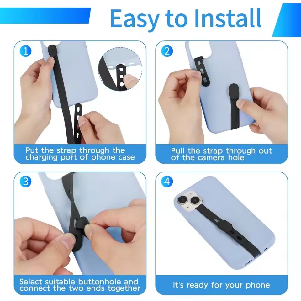 Portable Silicone Phone Strap  - đánh giá và giá Wrist Wraps