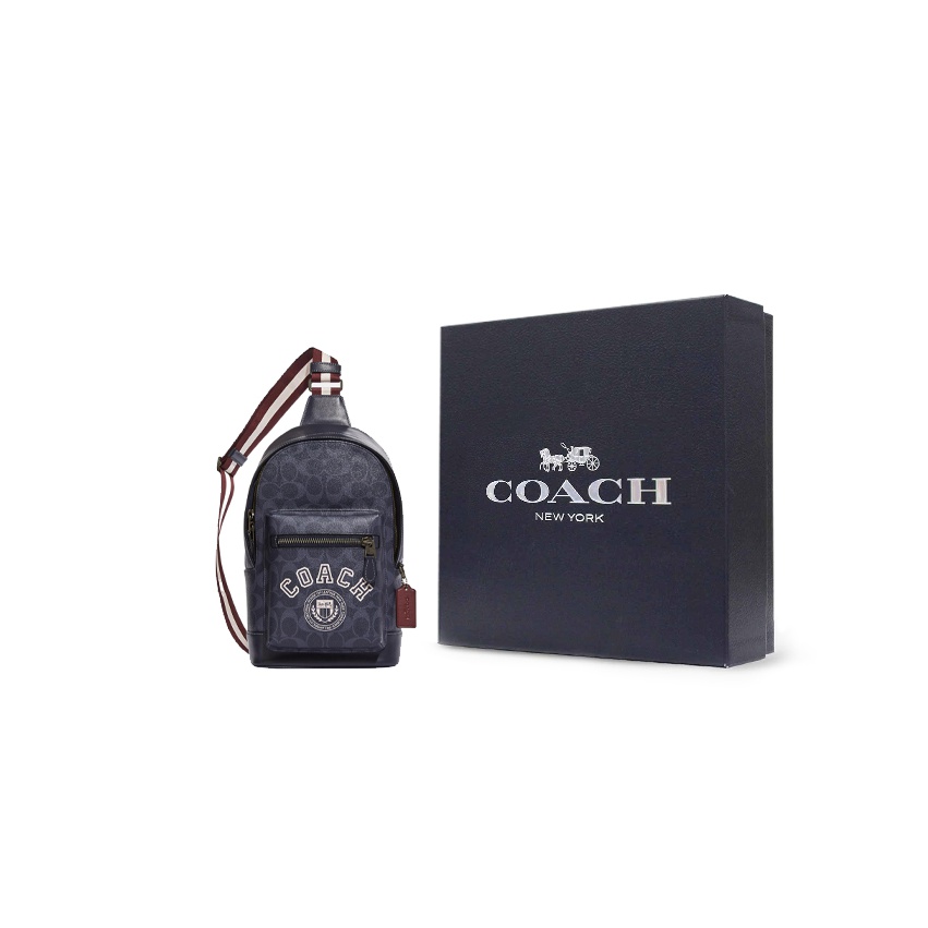COACH West Coated Canvas With  - đánh giá và giá Chalk Bag