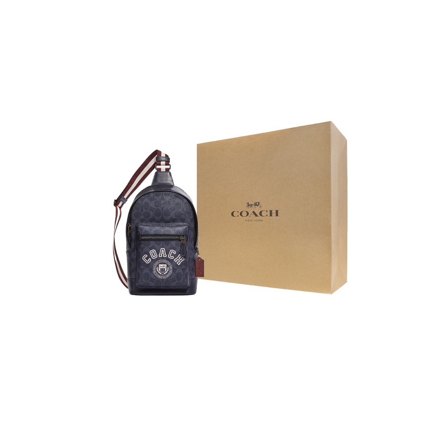 COACH West Coated Canvas With  - đánh giá và giá Chalk Bag