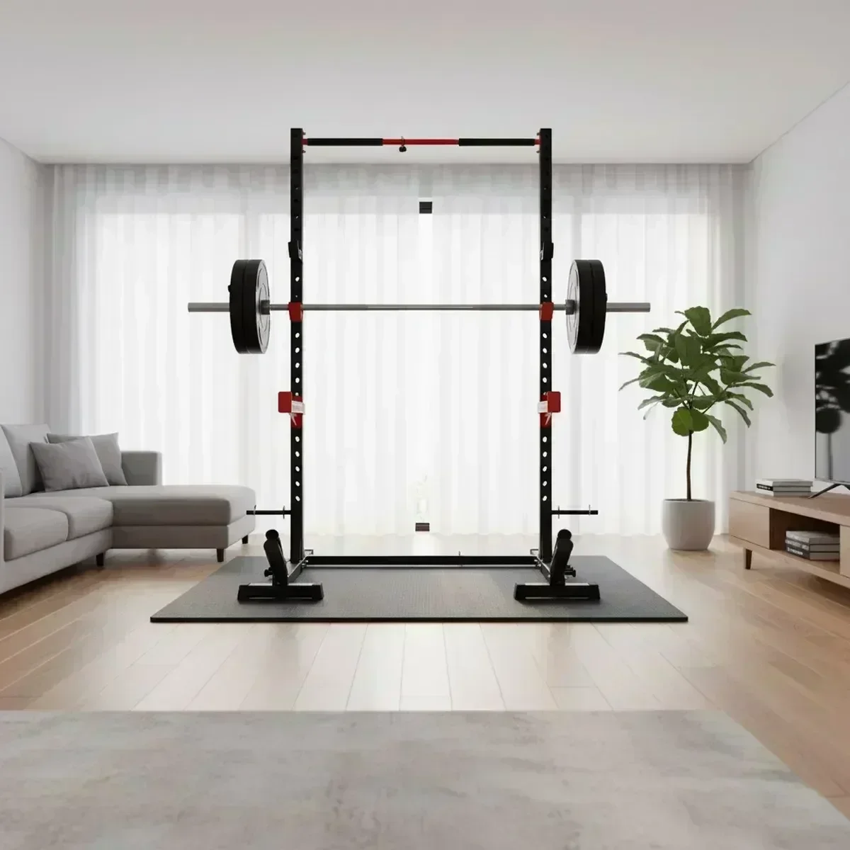 Adjustable Home Gym Squat Rack - đánh giá và giá Pull Up Bar