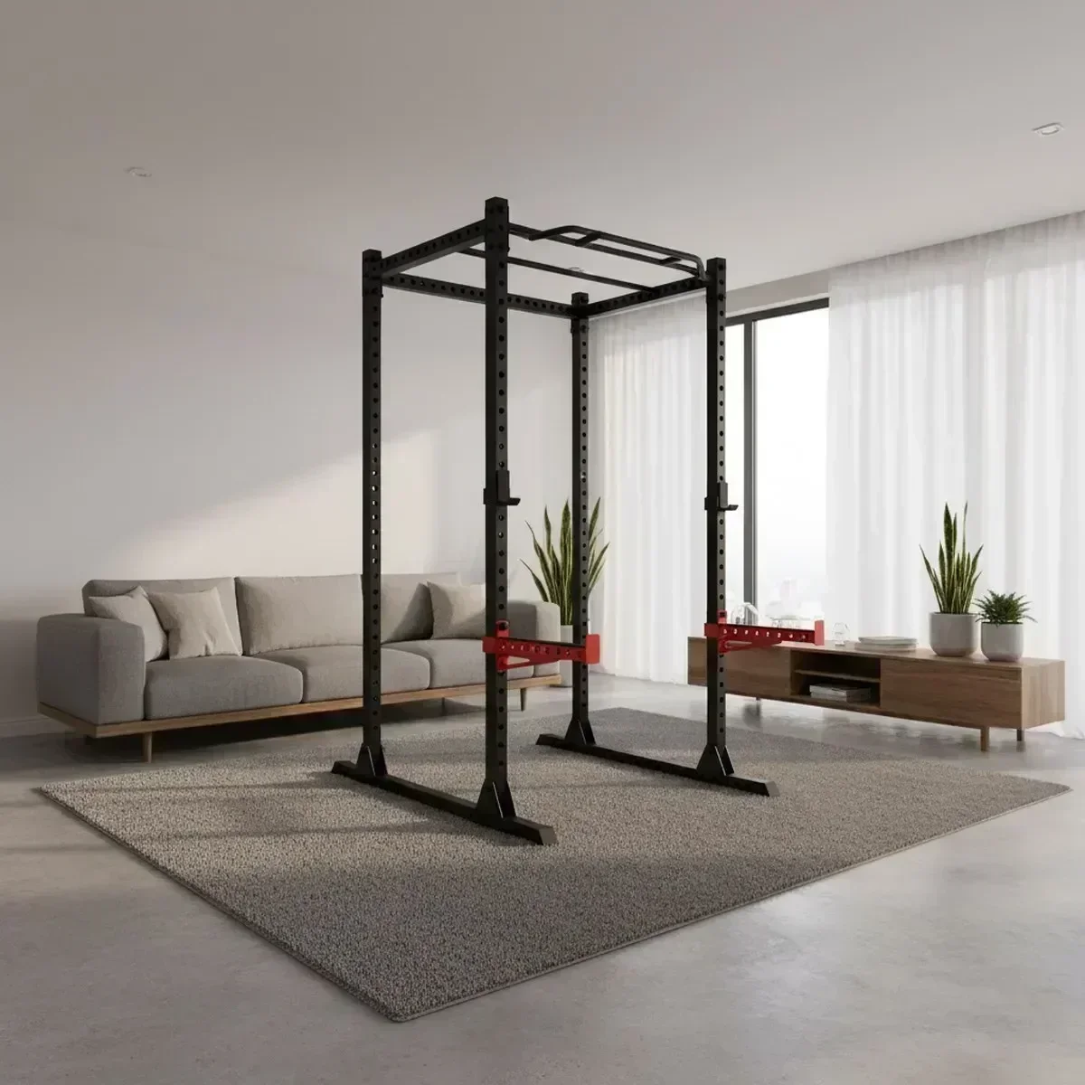 Adjustable Home Gym Squat Rack - đánh giá và giá Pull Up Bar