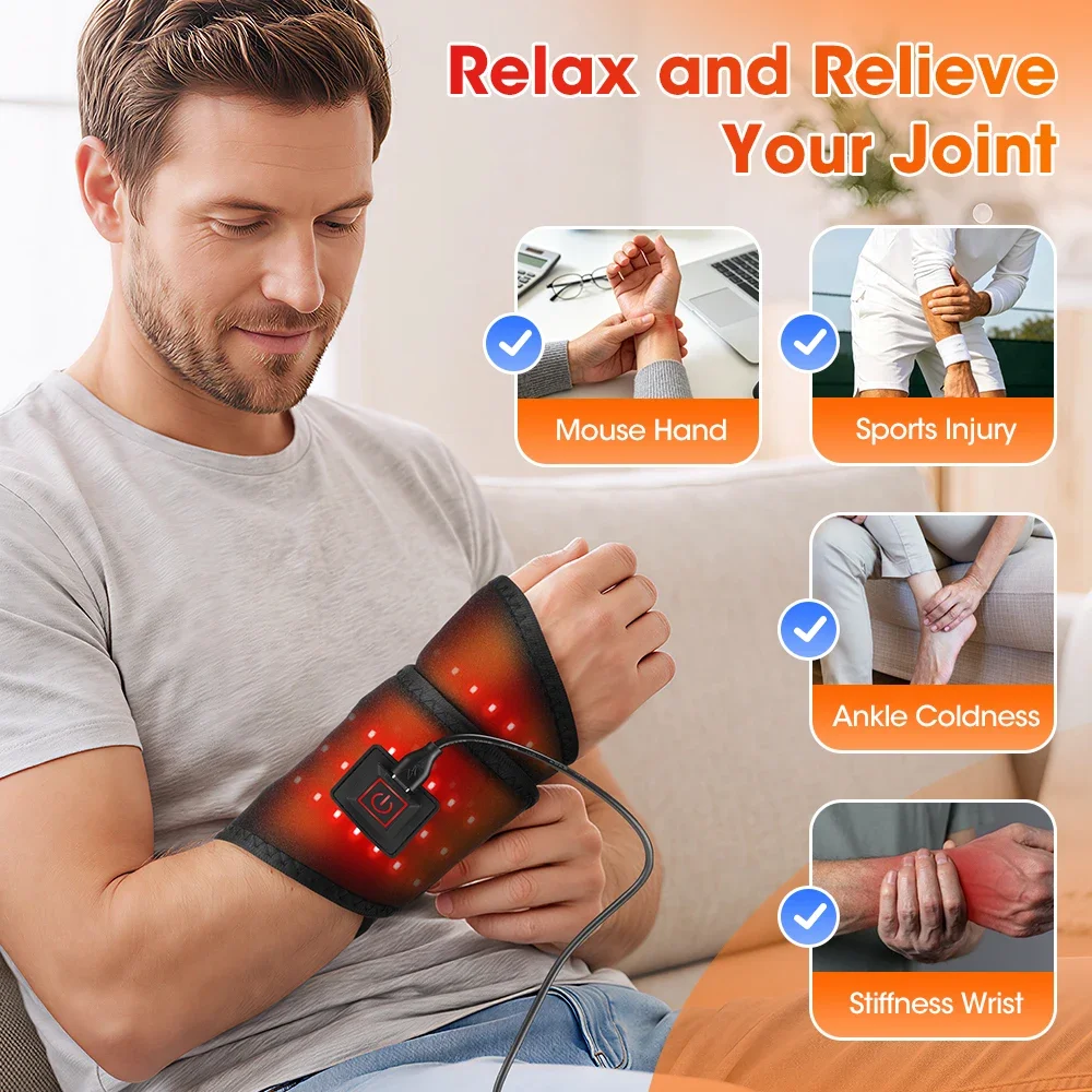 Heating Ankle Wrap with Red Li - đánh giá và giá Wrist Wraps